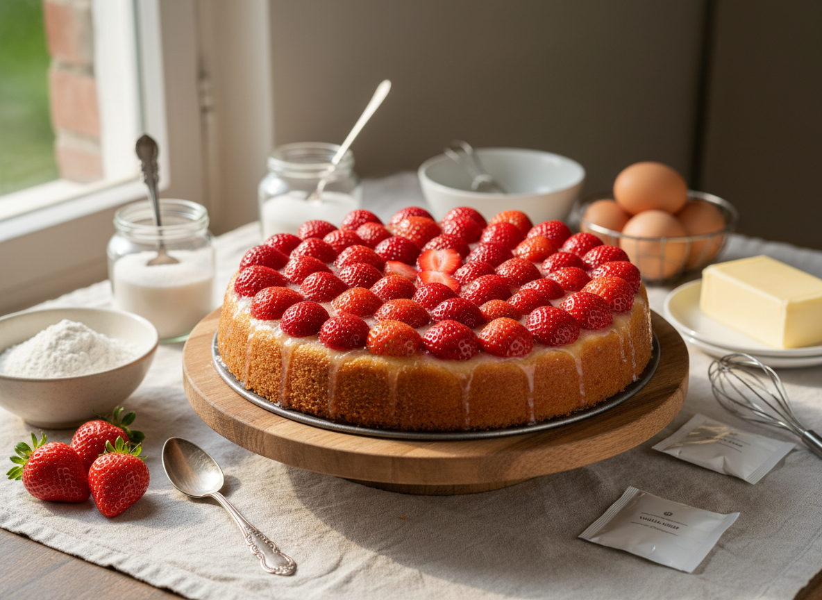 Erdbeerkuchen